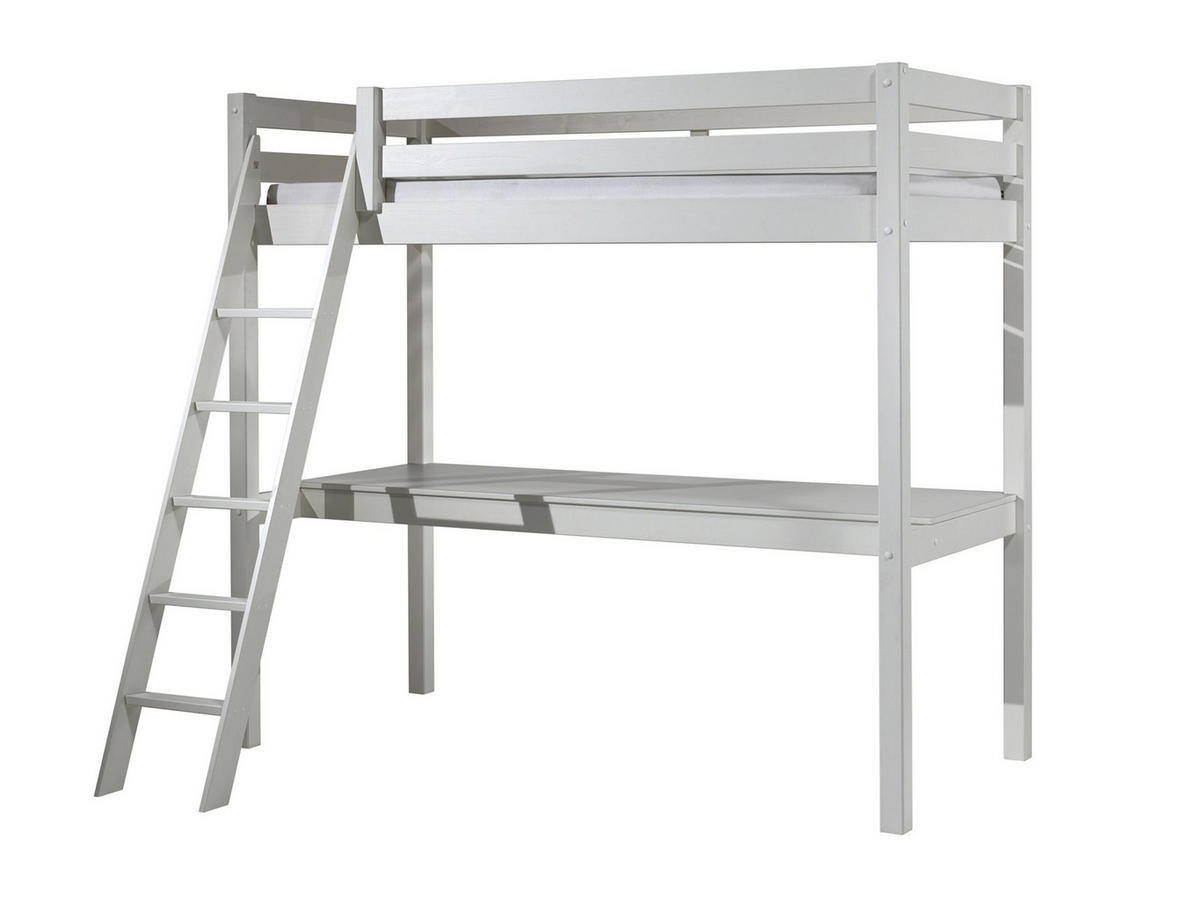 HOCHBETT 90/200 cm Weiß Weiß  - Weiß/Kieferfarben, Basics, Holz (90/200cm) - MID.YOU