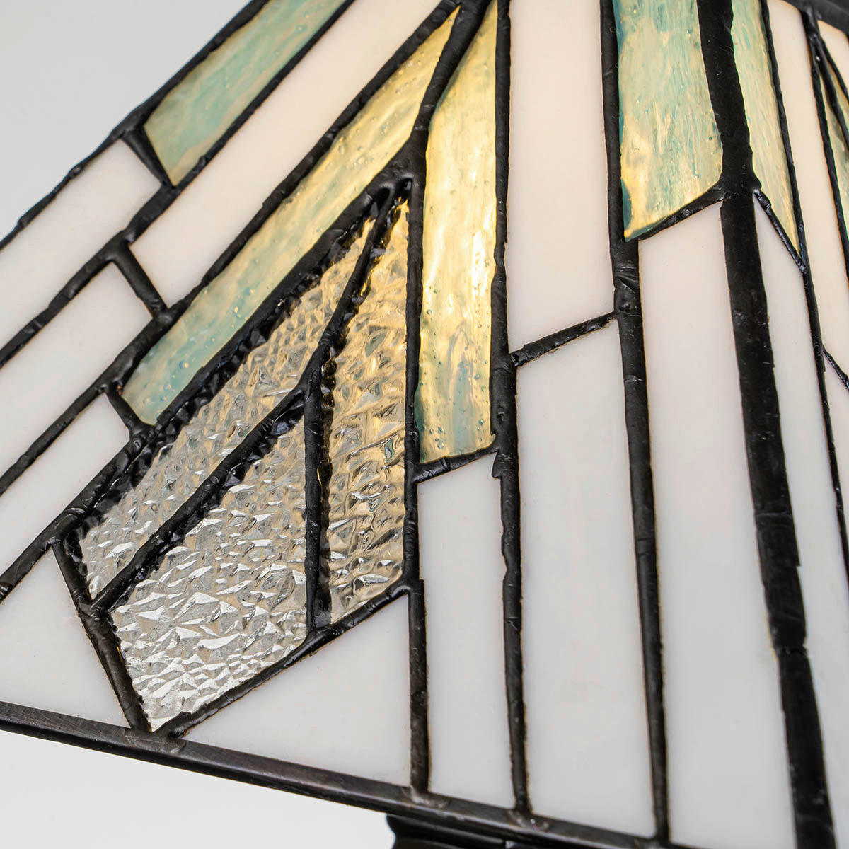 TISCHLEUCHTE   - Dunkelbraun/Multicolor, KONVENTIONELL, Glas/Metall (35/20,6/20,6cm) - Elstead Lighting