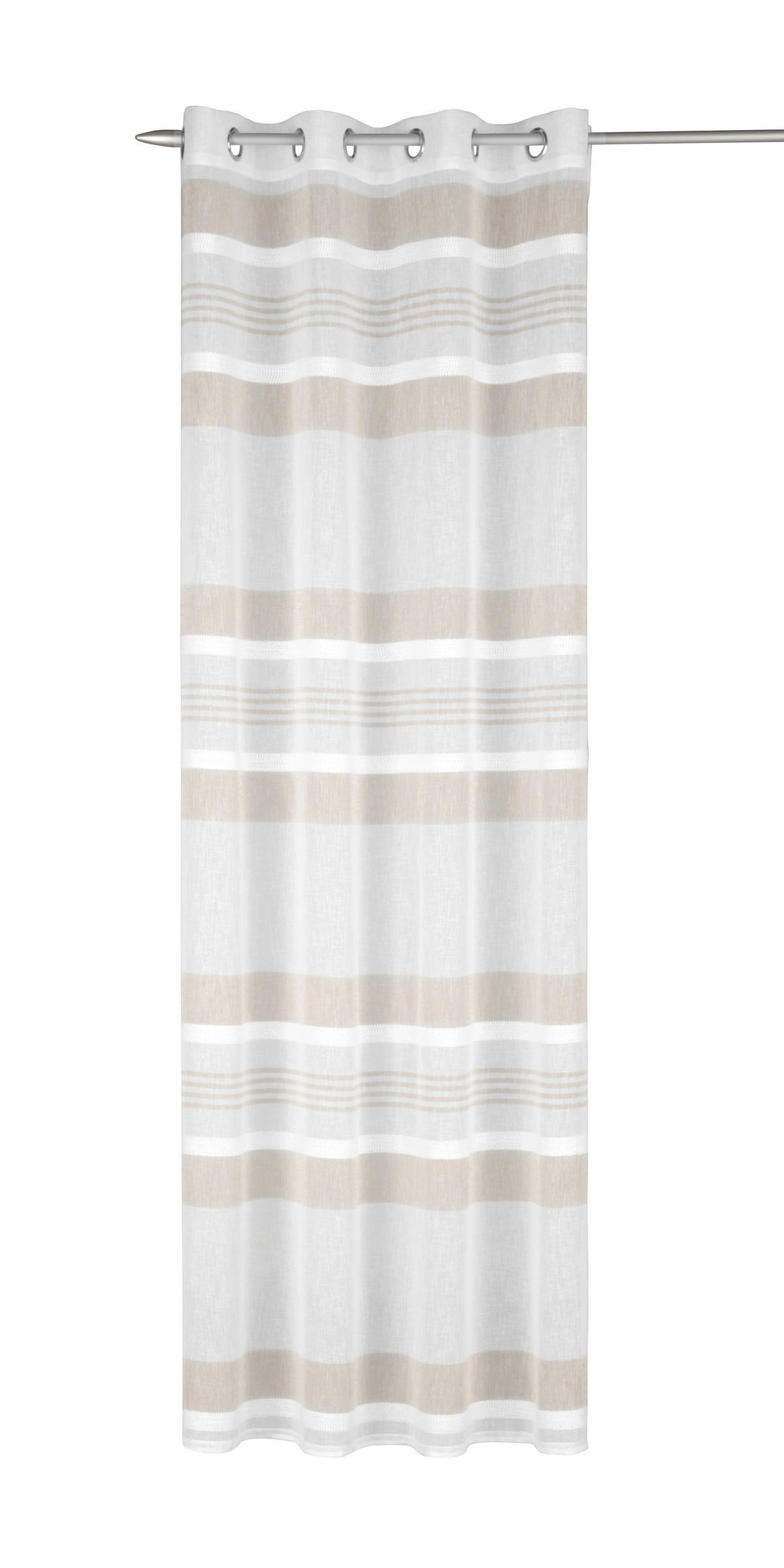 ÖSENSCHAL halbtransparent 135/245 cm   - Beige/Creme, Basics, Textil (135/245cm)