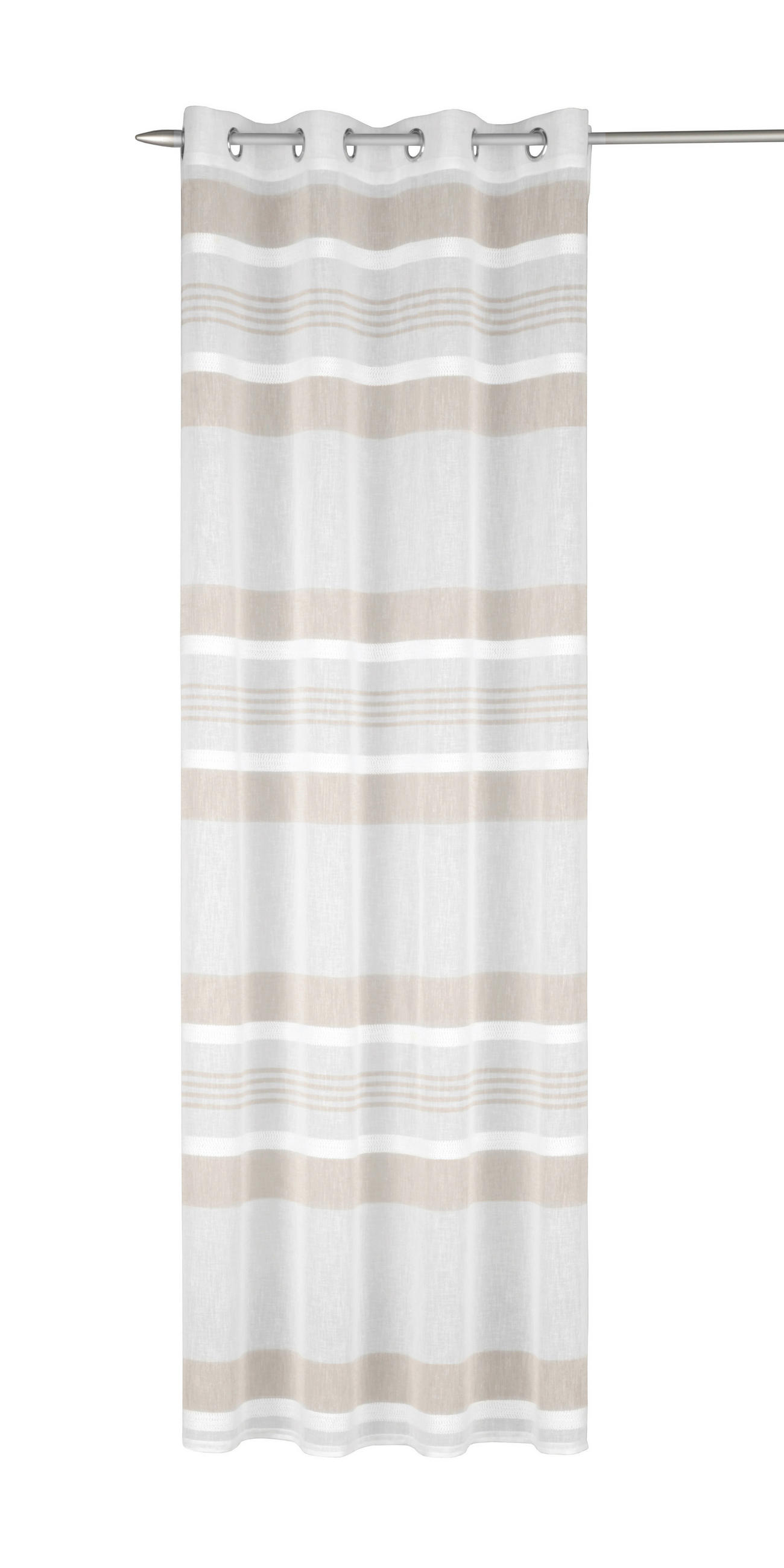 XXXLutz Ösenschal Creme, Beige 135x245 cm