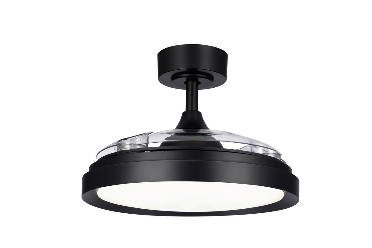 DECKENVENTILATOR - Transparent/Schwarz, Basics, Kunststoff/Metall (91/32,1cm) - Mican