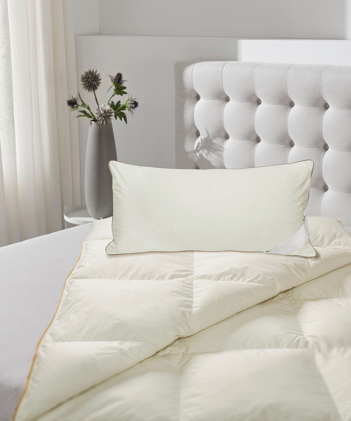 KOPFPOLSTER 40/80 cm Princessa Polyester  - Weiß, Basics, Textil (40/80cm) - Sleeptex