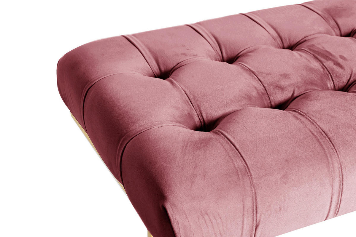 TABURETOVÁ LAVICE, plast, 47/48/100 cm - starorůžová, Design, plast (47/48/100cm)