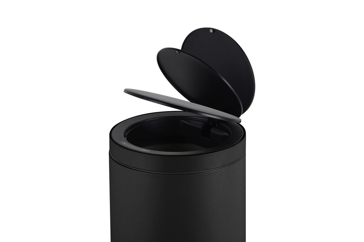 ABFALLEIMER 40 L  - Schwarz, Basics, Kunststoff/Metall (31/63cm) - Novel