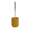 WC-BÜRSTENGARNITUR in Metall  Kunststoff   - Chromfarben/Dunkelgelb, Basics, Kunststoff/Metall (10,7/36/10,7cm) - Sadena