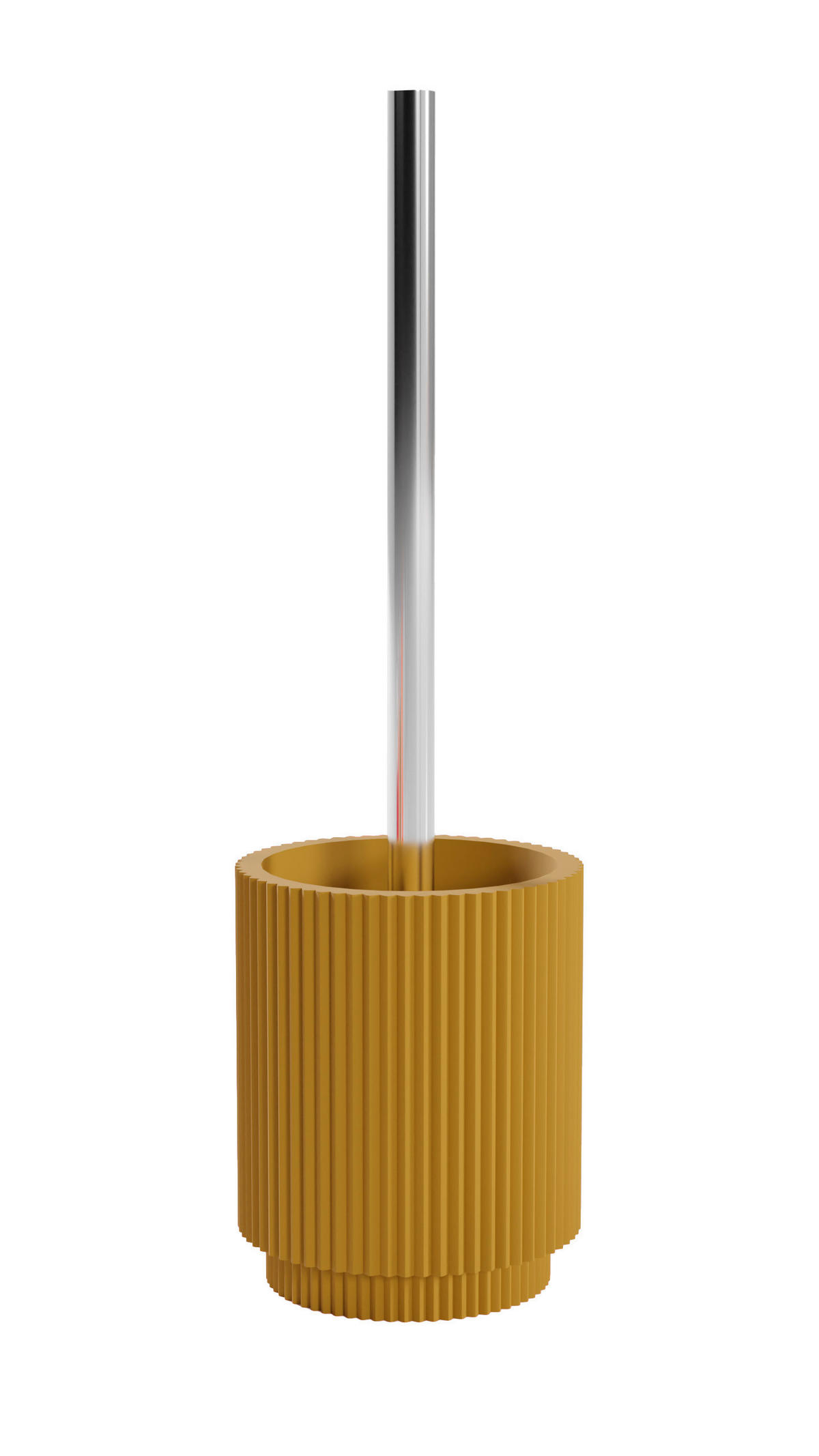 WC KEFE-SZETT fém  műanyag   - sötétsárga/króm, Basics, műanyag/fém (10,7/36/10,7cm) - Sadena