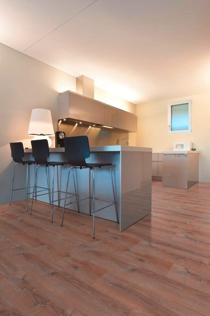 DESIGNBODEN More+  per  m² - Eichefarben, Basics, Kunststoff (121/22/0.5cm)