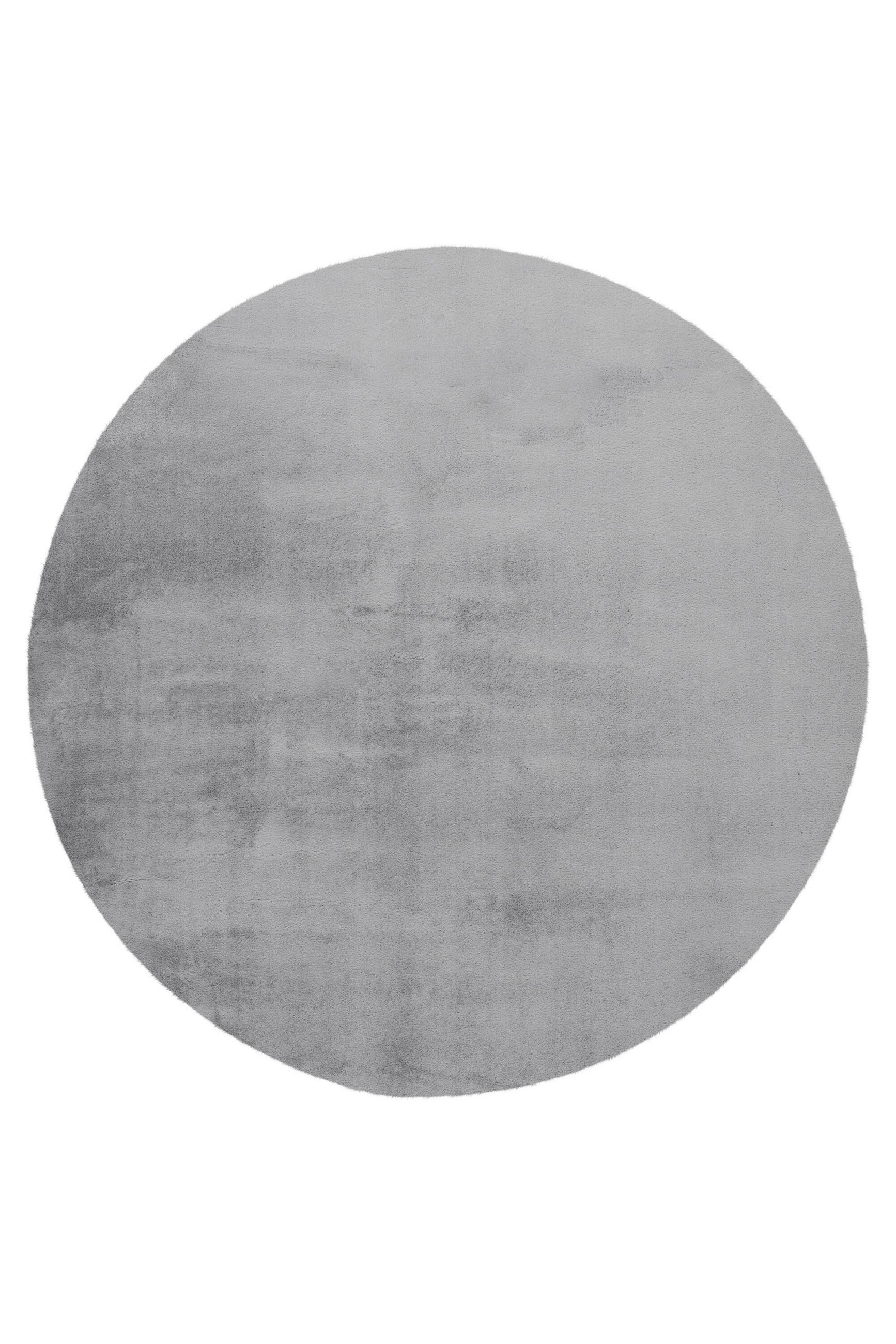 HOCHFLORTEPPICH 120/120 cm Silberfarben  - Silberfarben, Basics, Textil (120/120cm) - Kayoom