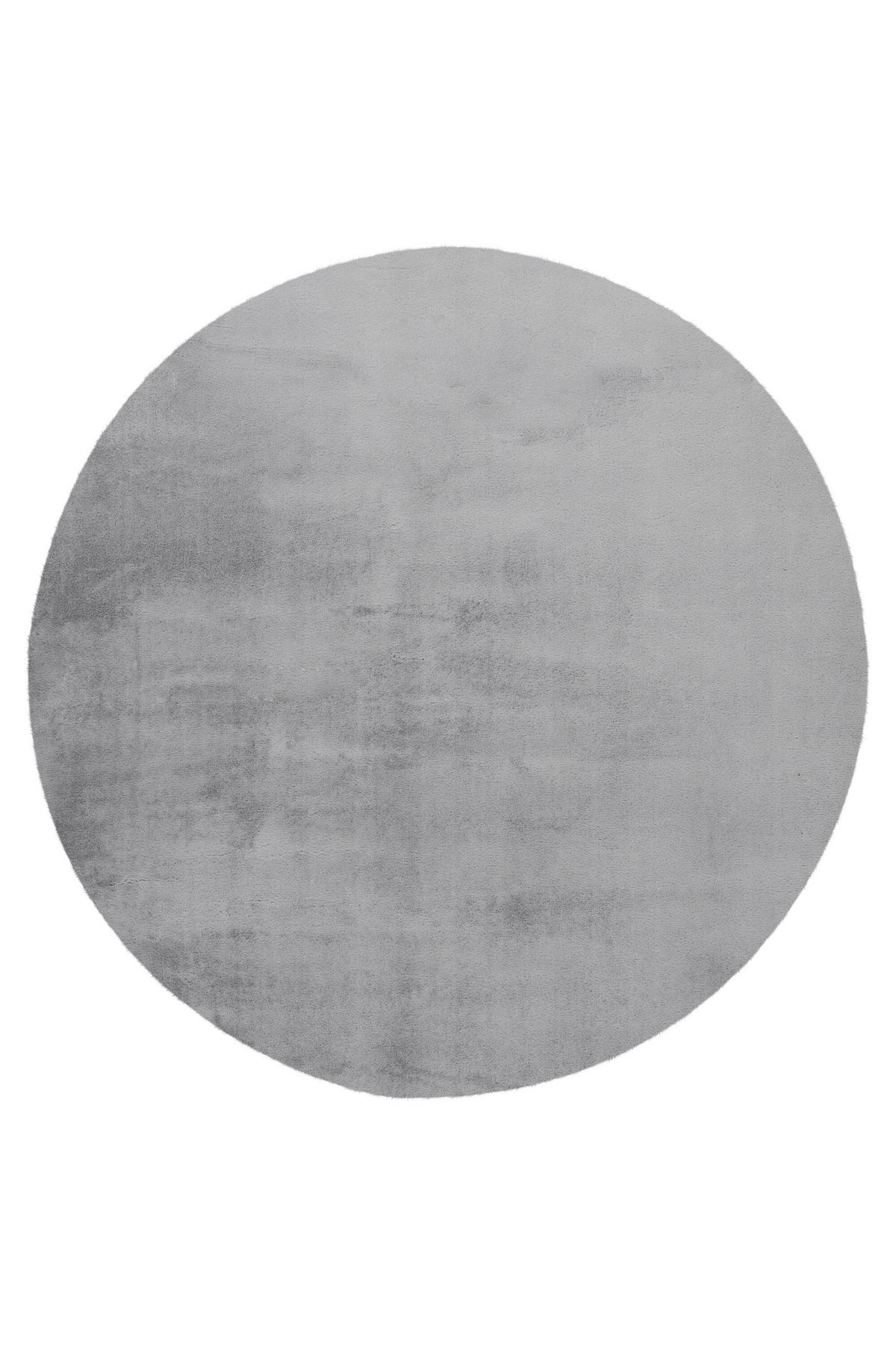 HOCHFLORTEPPICH 120/120 cm Silberfarben  - Silberfarben, Basics, Textil (120/120cm) - Kayoom