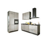 ECKKÜCHE XO 10 120/220 cm  in Graphitfarben, Schwarz, Sandfarben  - Sandfarben/Chromfarben, Design, Holzwerkstoff/Metall (120/220cm) - Xora