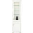 VITRINE in furniert, massiv Kirschbaum, Linde Creme - Silberfarben/Creme, LIFESTYLE, Glas/Holz (62/42/213cm) - Selva VITRINE in furniert, massiv Kirschbaum, Linde Creme - Silberfarben/Creme, LIFESTYLE, Glas/Holz (62/42/213cm) - Selva