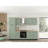 BLOK KUHINJA S APARATIMA  pastelno zelena  - magnolija/pastelno zelena, drvni materijal/metal (270cm) - Italstyle