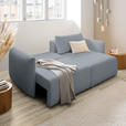 ECKSOFA Hellgrau Jersey Rückenkissen, Bettkasten, Schlaffunktion, Rücken echt, Liegefläche im Originalstoff  - Hellgrau/Schwarz, KONVENTIONELL, Kunststoff/Textil (238/148cm) - Carryhome