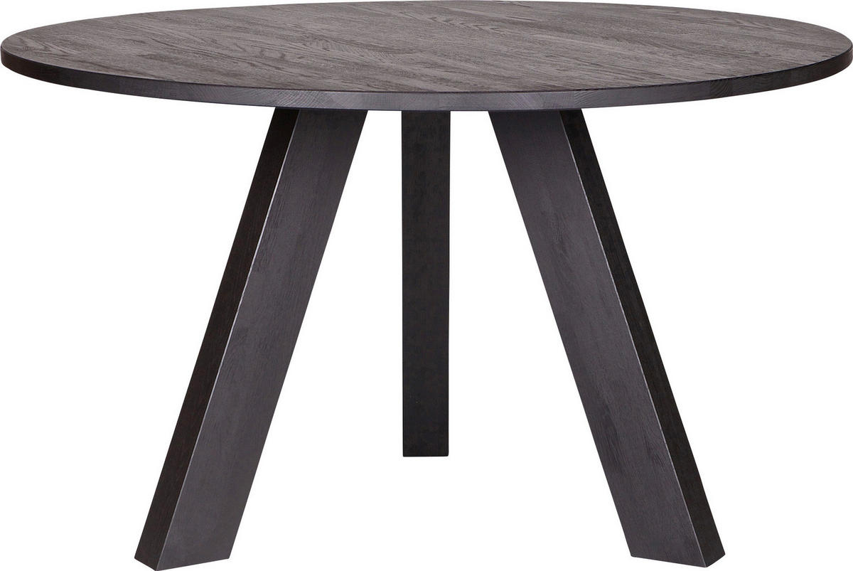 ESSTISCH in Holz 129/129/77 cm  - Schwarz, MODERN, Holz (129/129/77cm) - Livetastic