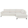ECKSOFA in Cord, Velours Beige  - Beige/Schwarz, Design, Textil/Metall (291/197cm) - Beldomo Style
