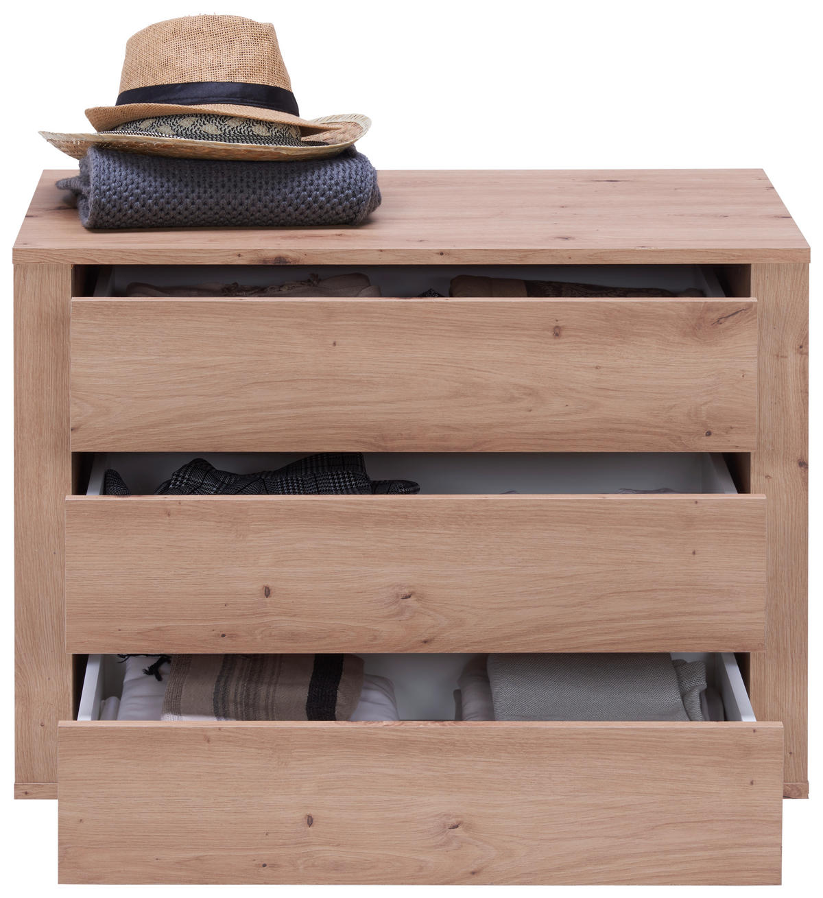 VNITŘNÍ ZÁSUVKY, barvy dubu, 75/54/47 cm - barvy dubu, Natur, kompozitní dřevo (75/54/47cm) - Carryhome