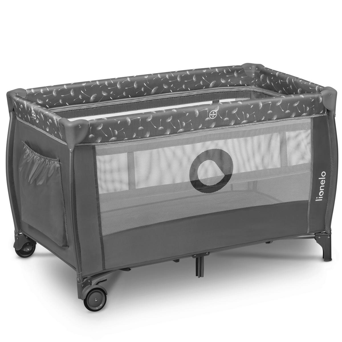 REISEBETT Stefi Plus Grau, Weiß  - Weiß/Grau, Basics, Kunststoff (125/65/76cm) - Lionelo