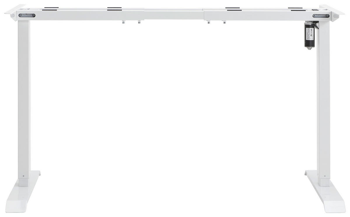 TISCHGESTELL 110-135/35/69-115 cm  in Weiß  - Weiß, KONVENTIONELL, Metall (110-135/35/69-115cm) - Carryhome