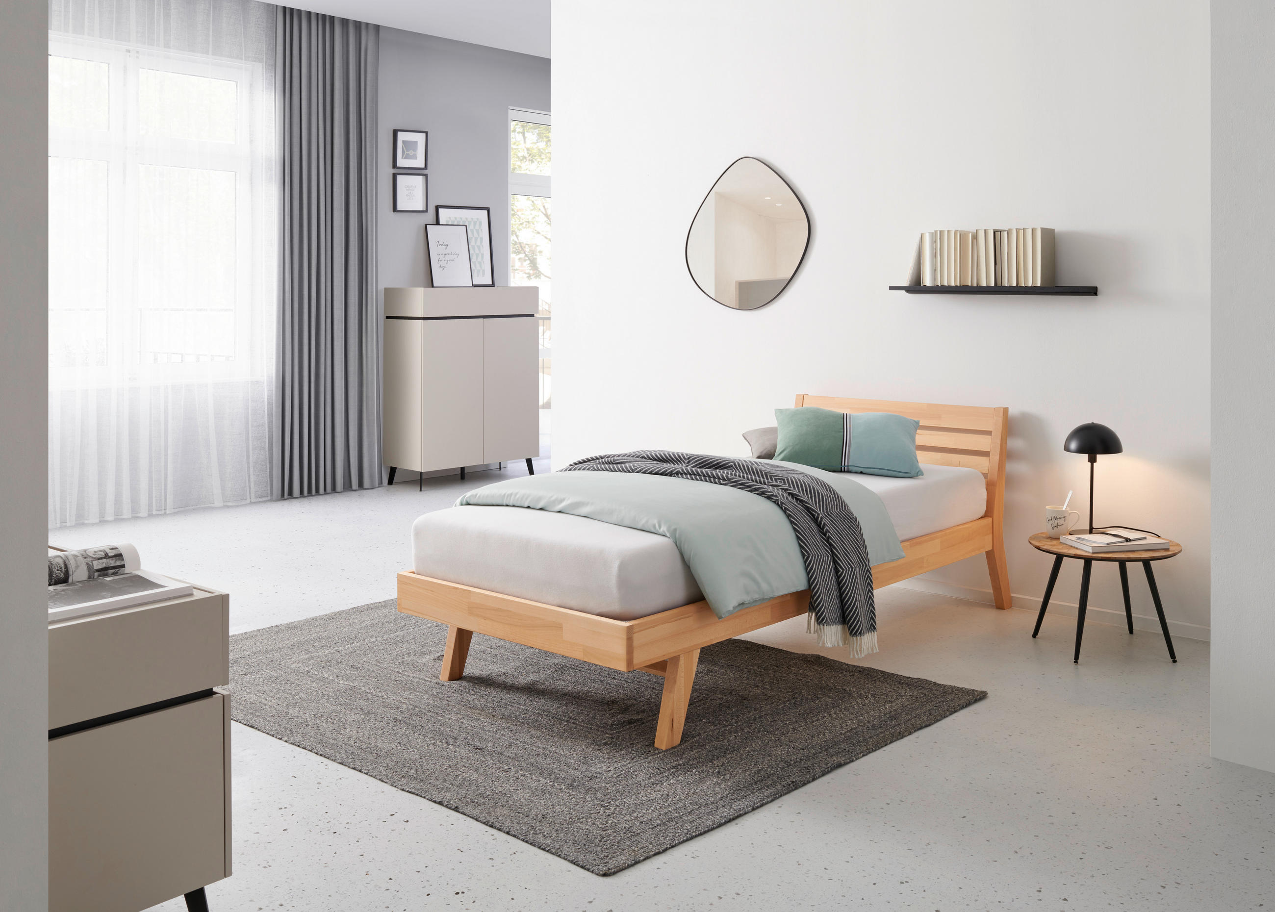 KREVET   90/200 cm   jezgra bukve  - jezgra bukve, Moderno, drvo (90/200cm) - MID.YOU