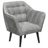 KOKTÉLFOTEL - fekete/szürke, Modern, faalapú anyag/textil (84/87/70cm) - MID.YOU