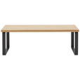BETTBANK 120/40/38 cm   - Wildeiche/Schwarz, Design, Holz/Metall (120/40/38cm) - Dieter Knoll