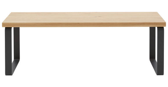 BETTBANK 120/40/38 cm   - Wildeiche/Schwarz, Design, Holz/Metall (120/40/38cm) - Dieter Knoll