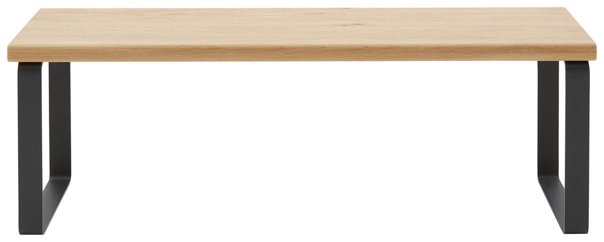 BETTBANK 120/40/38 cm   - Wildeiche/Schwarz, Design, Holz/Metall (120/40/38cm) - Dieter Knoll
