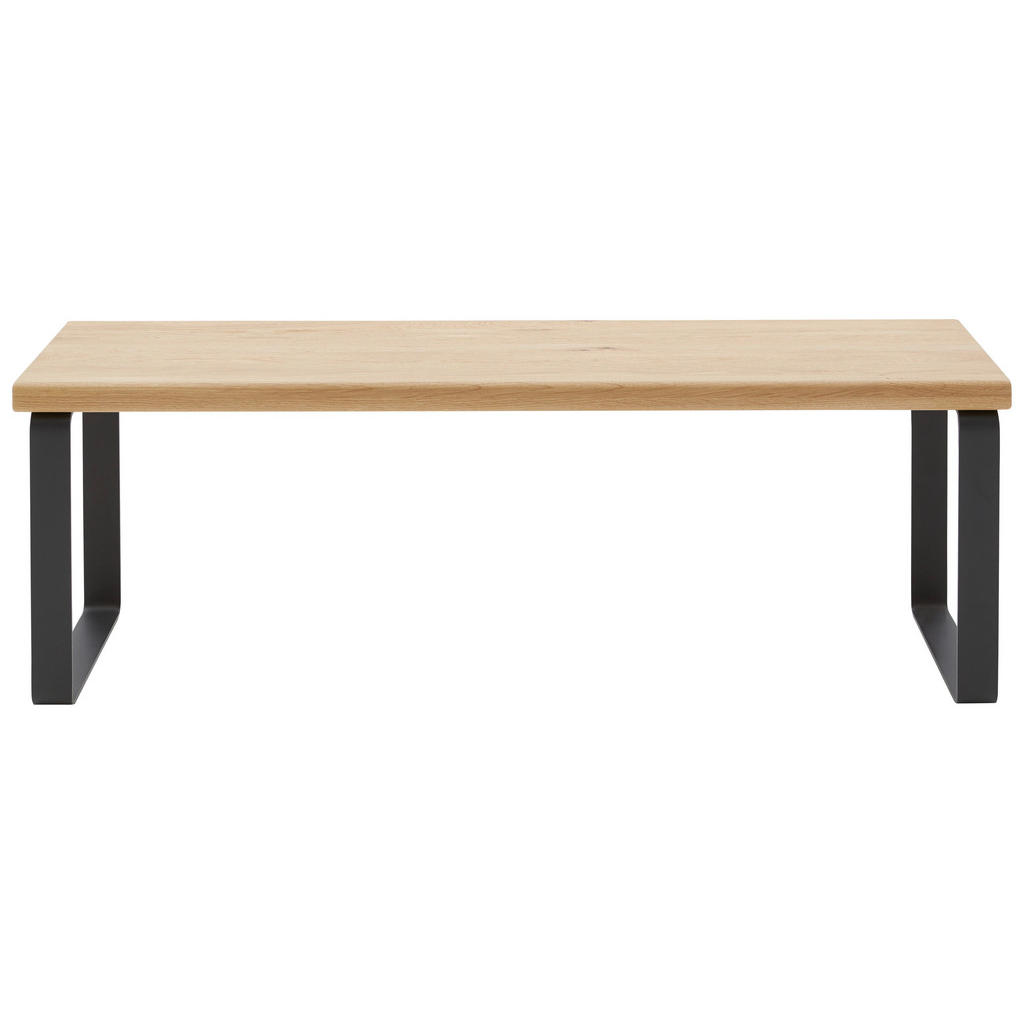 Thumbnail - Dieter Knoll Bettbank, Wildeiche, Holz, Metall, Wildeiche, massiv, 2-Sitzer, 120x40x38 cm, abwischbar, Wohnzimmer, Hocke...