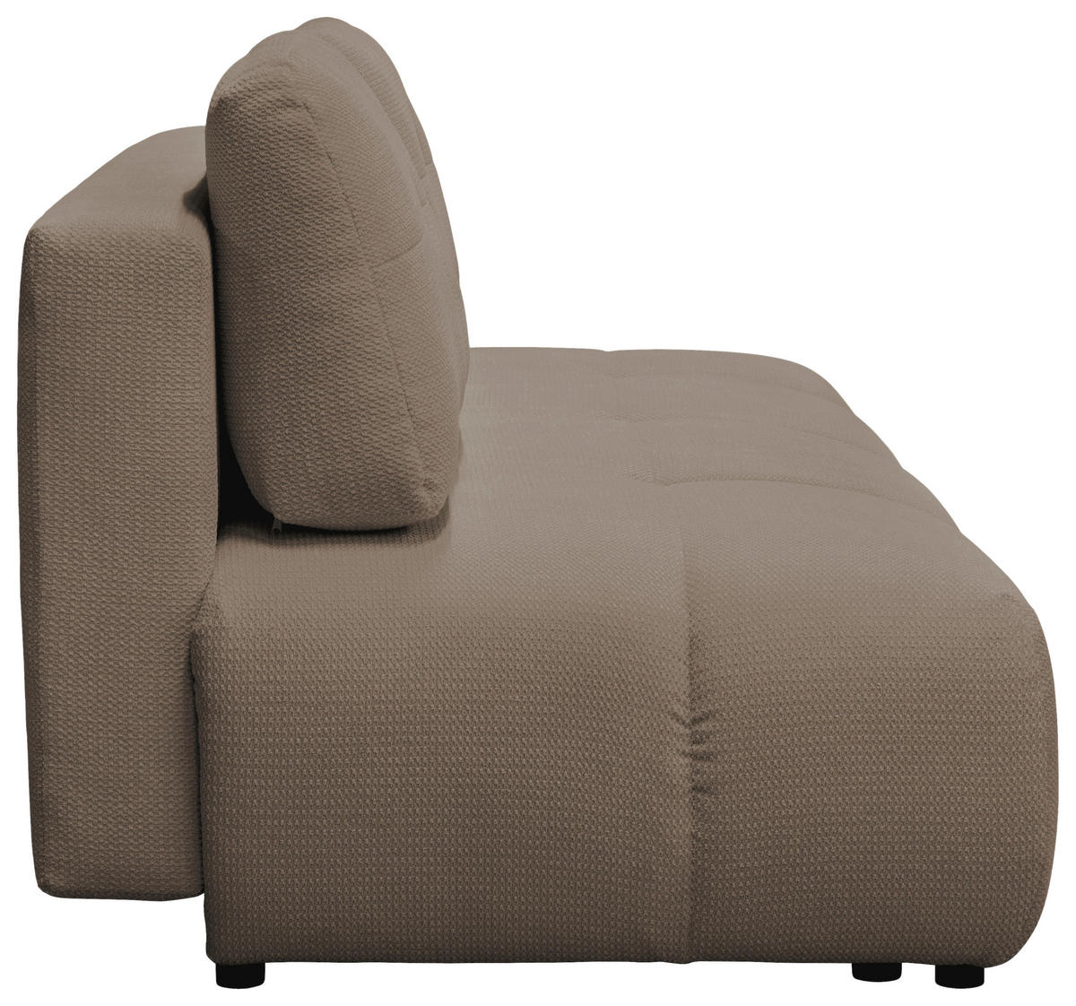 SCHLAFSOFA Struktur Hellbraun  - Hellbraun/Schwarz, Design, Textil (208/92/104cm) - MID.YOU