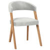 STUHL  in Flachgewebe  - Wildeiche/Eichefarben, Modern, Holz/Textil (56/81/66cm) - Venda