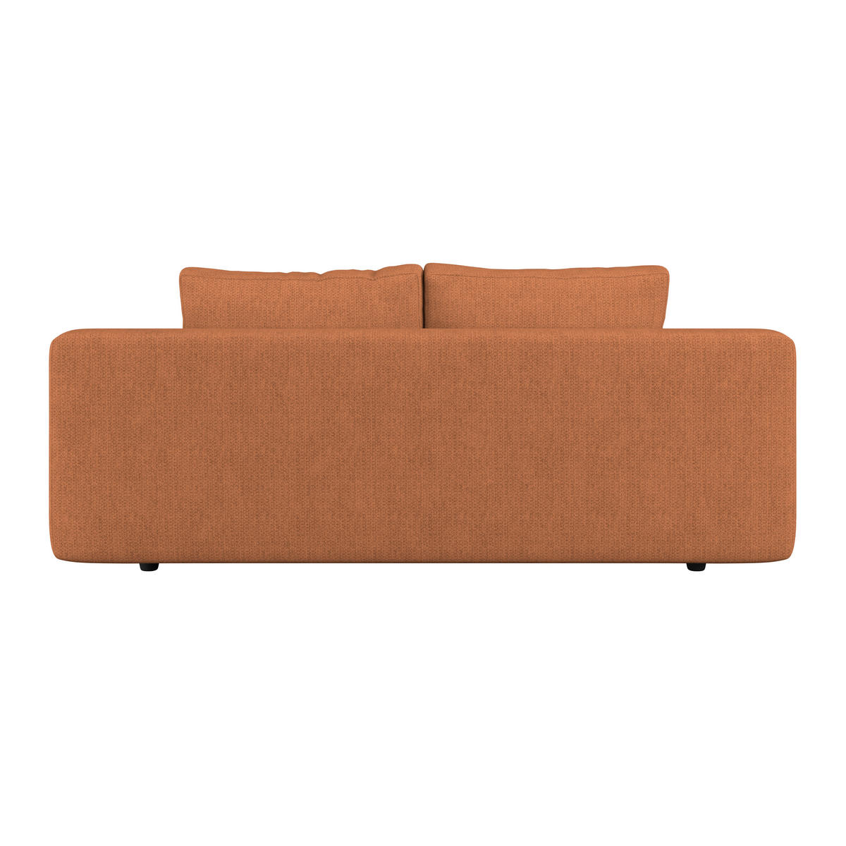 Canapea Extensibila, lemn, plastic, textil, teracotă - teracotă, Trend, plastic/lemn (205/72/100cm)