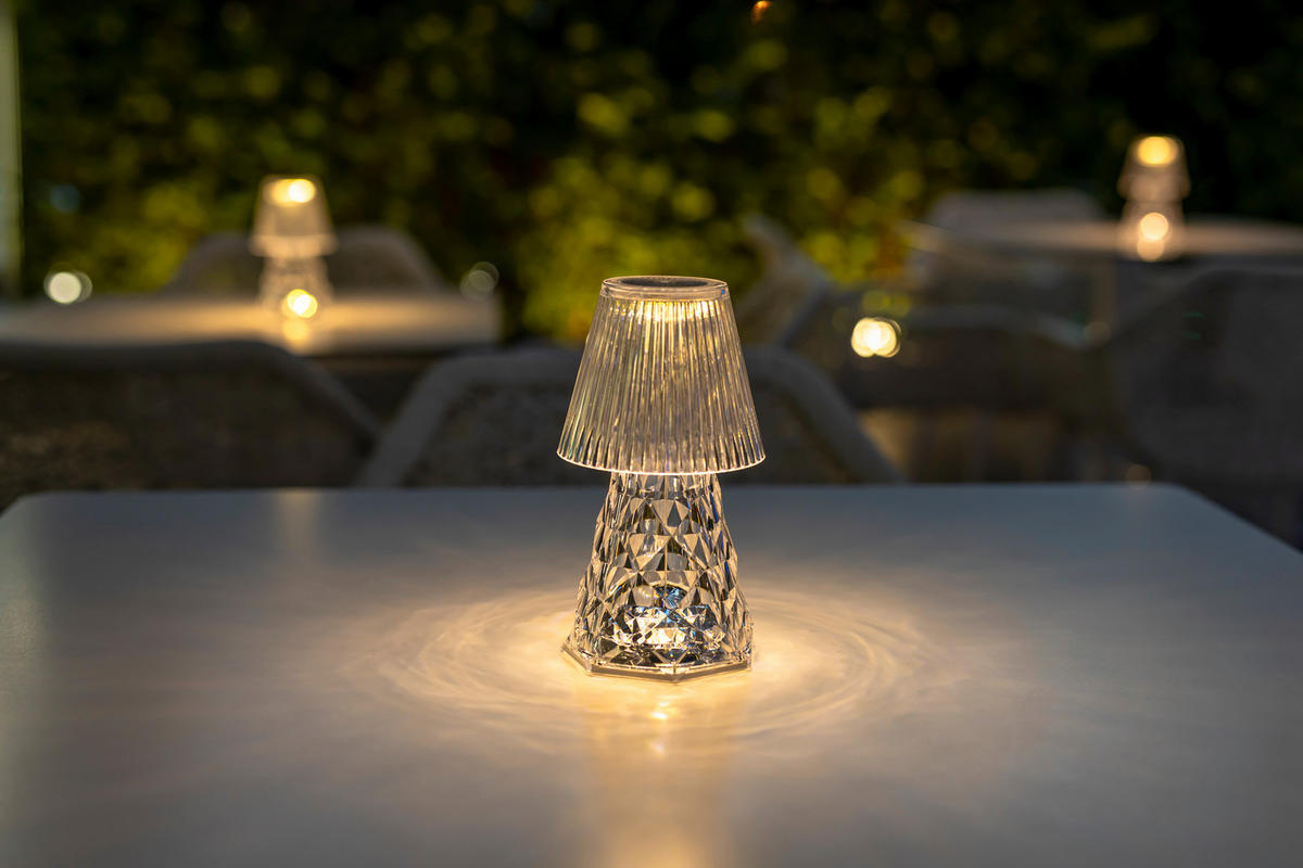 LED-AUßENLEUCHTE Lola 11/20.2/11 cm   - Transparent, Basics, Kunststoff (11/20.2/11cm) - New Garden