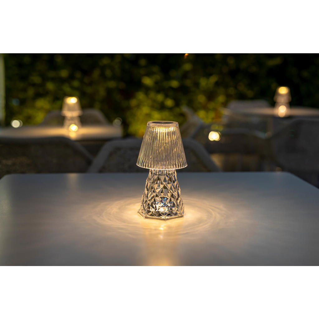 Thumbnail - New Garden LED-AUßENLEUCHTE Lola, Transparent, Kunststoff, 11x20.2x11 cm, kabellos, tragbar, Touch (on/off), 3 Helligkei...
