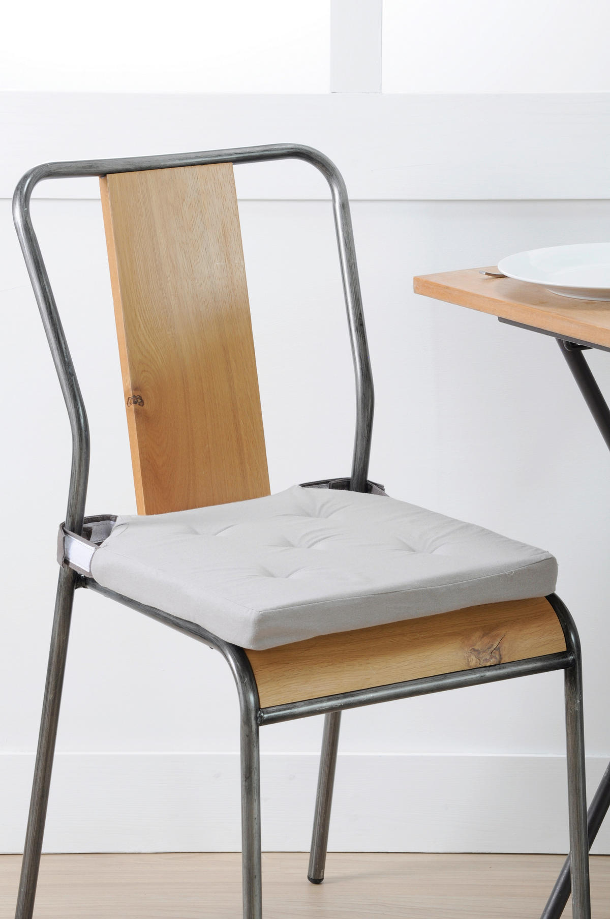 BLAZINA ZA STOL  MARIS       38/38/4 cm       - siva, Konvencionalno, tekstil (38/38/4cm)