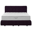 BOXSPRINGBETT 160/200 cm  in Violett  - Violett/Schwarz, Design, Kunststoff/Textil (160/200cm) - Johann Jakob