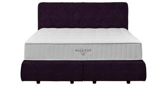 BOXSPRINGBETT 160/200 cm  in Violett  - Violett/Schwarz, Design, Kunststoff/Textil (160/200cm) - Johann Jakob