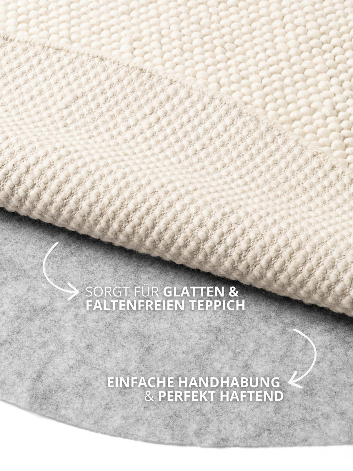 UNTERLAGSMATTE  - Hellgrau, Basics, Textil (100cm) - Hanse Home