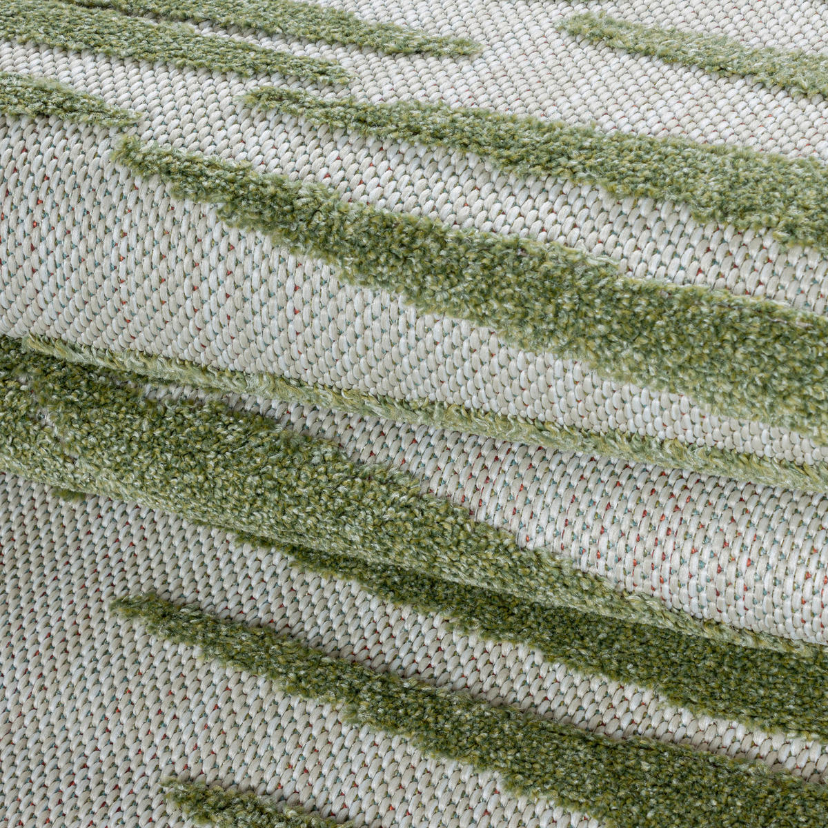 FLACHWEBETEPPICH 140/200 cm Bahama Grün  - Grün, Design, Textil (140/200cm) - Novel