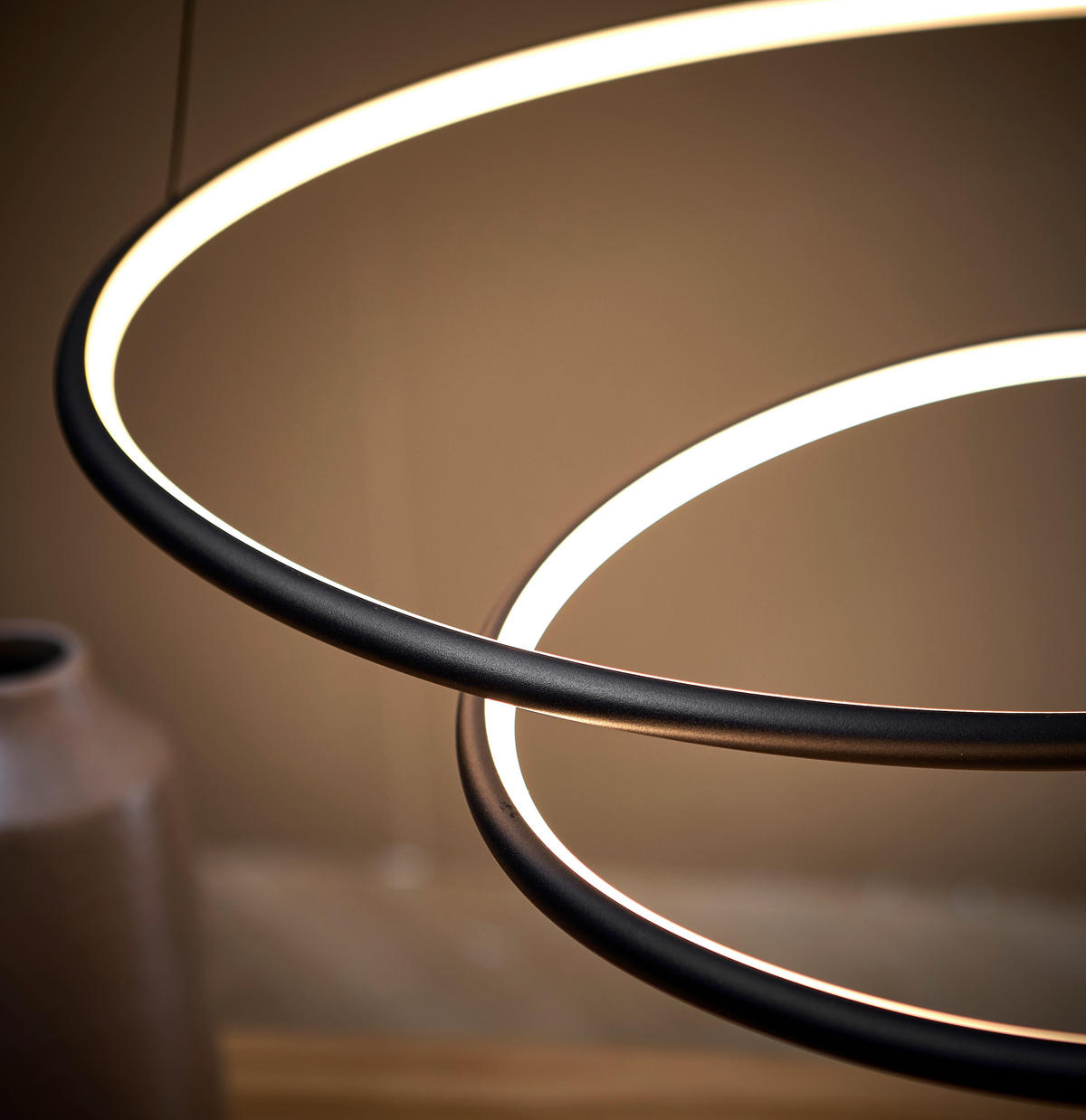LED-HÄNGELEUCHTE Birmingham 67/150 cm   - Schwarz, LIFESTYLE, Kunststoff/Metall (67/150cm) - Novel