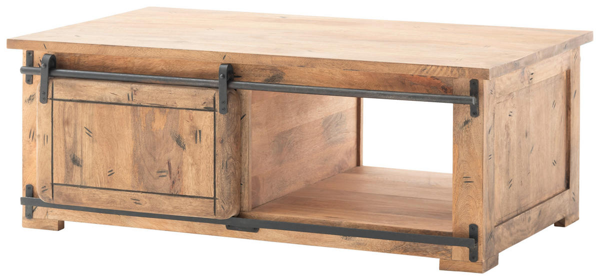 KONFERENČNÍ STOLEK, antracitová, přírodní barvy, dřevo, 120/45/70 cm - přírodní barvy/antracitová, Lifestyle, kov/dřevo (120/45/70cm) - MID.YOU