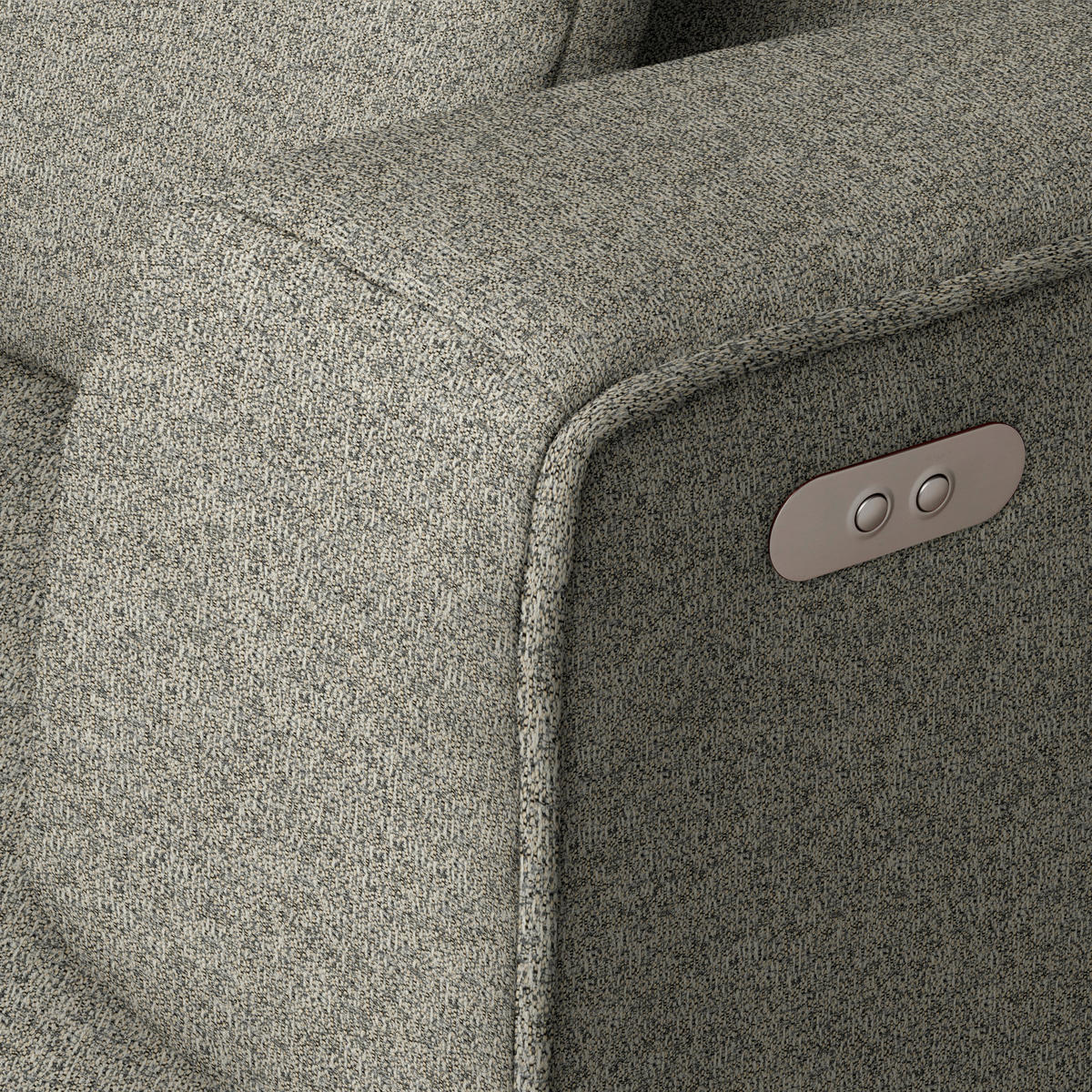ECKSOFA Webstoff Beige  - Beige/Schwarz, Design, Kunststoff/Textil (288/188cm) - Welnova