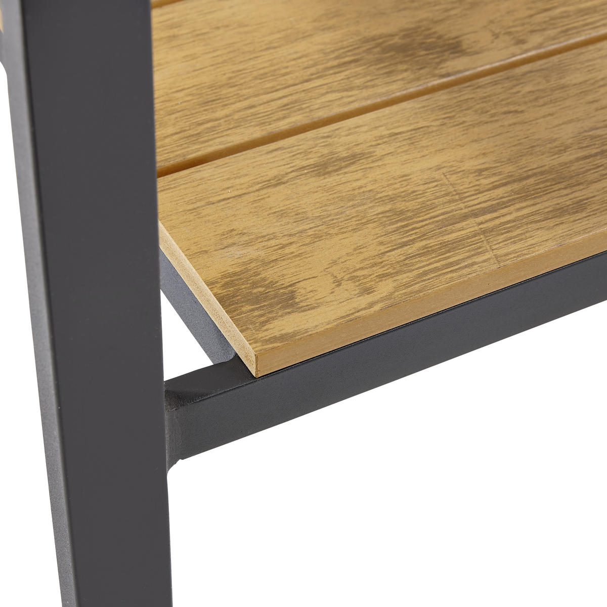 KERTI KAROSSZÉK fém, műanyag antracit, natúr színű  - natúr színű/antracit, Konventionell, műanyag/fém (56/87/61cm) - Ambia Garden