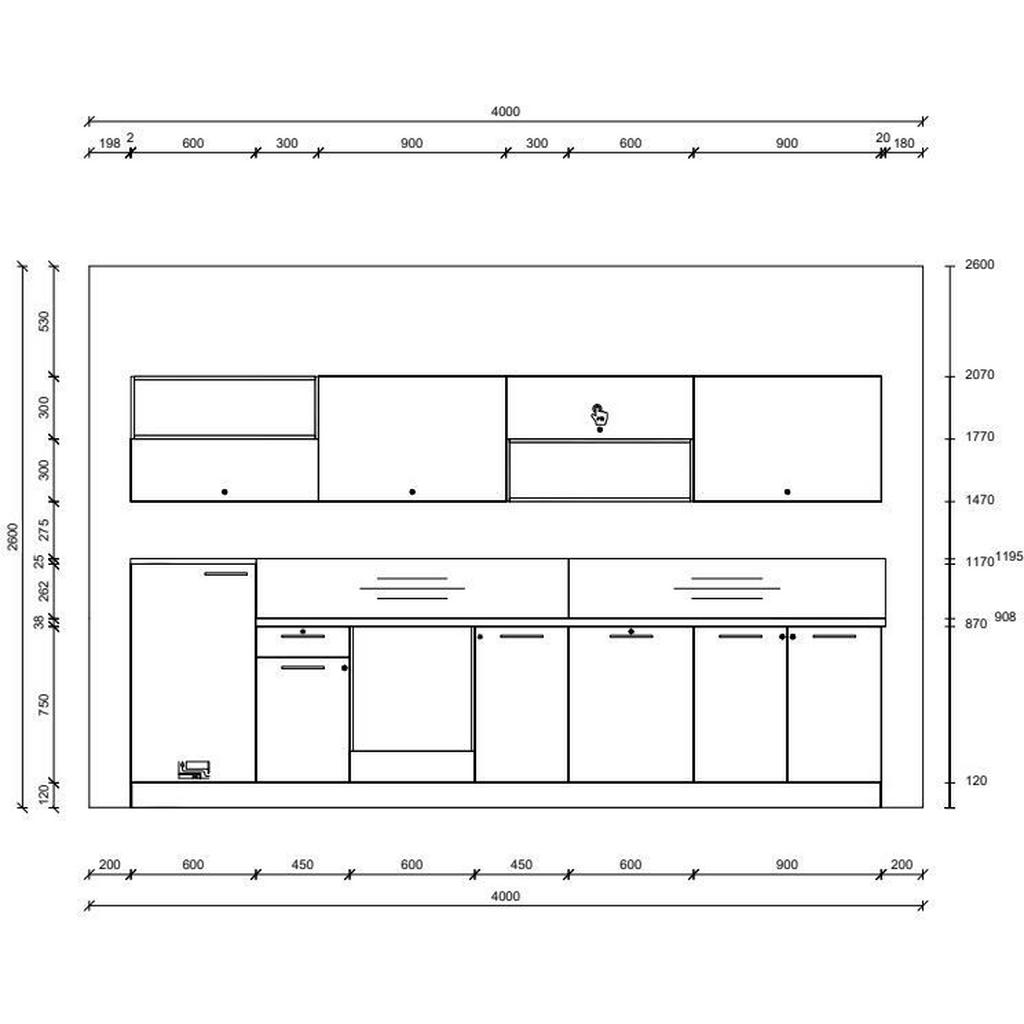 Thumbnail - Nolte Küchen Küchenleerblock, Eiche, Sahara, Metall, nur wie online abgebildet bestellbar, 360 cm, Made in Germany, seit...