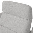 ECKSOFA in Chenille, Flachgewebe Ecru  - Ecru/Schwarz, Design, Textil/Metall (318/165cm) - Xora