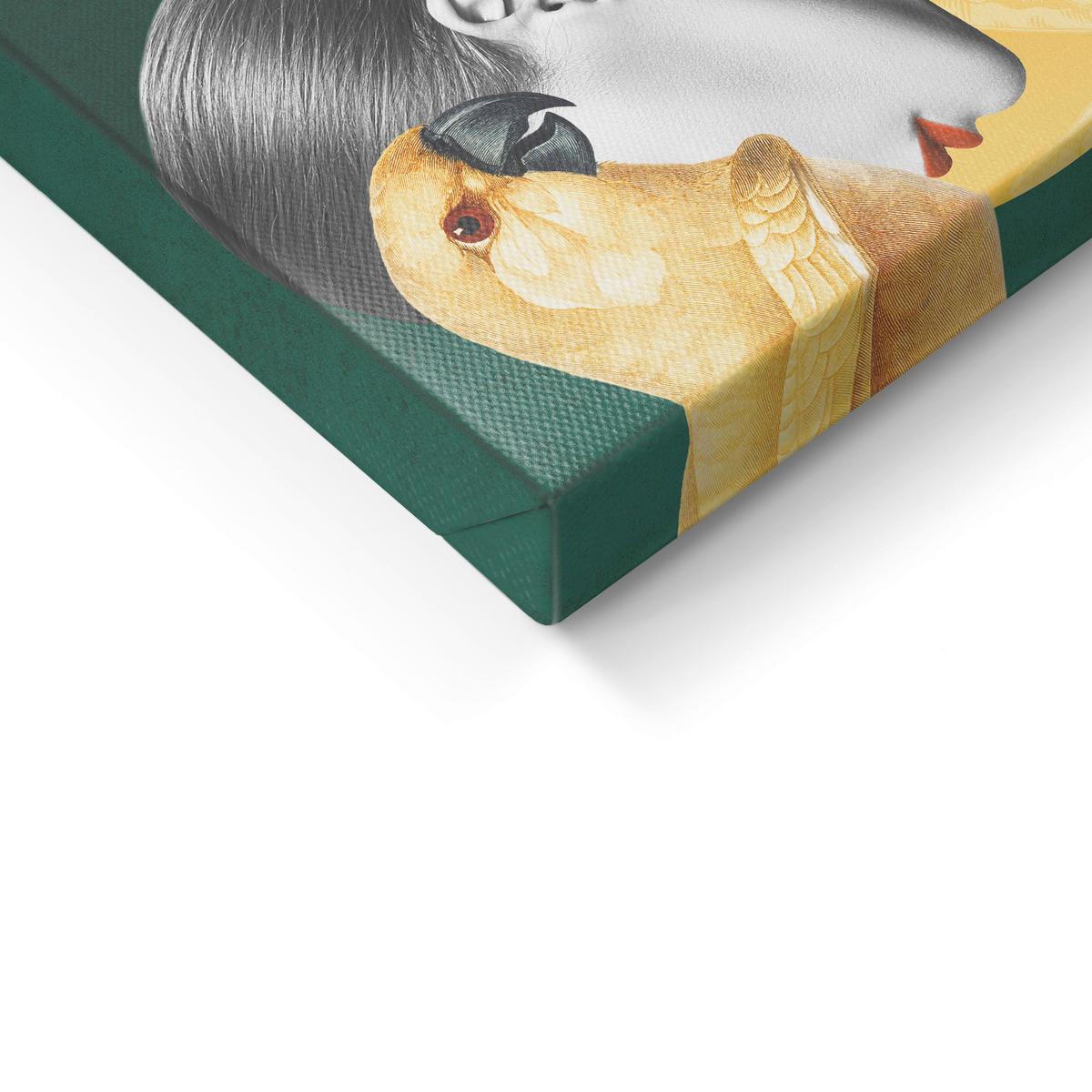 BILDERSET 2x32/42 cm  - Gelb/Grün, Basics, Holz/Textil (2x32/42cm)