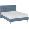 BOXSPRINGBETT 140/200 cm  in Blau  - Blau, Design, Holz/Textil (140/200cm) - Carryhome