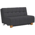 SCHLAFSOFA in Flachgewebe Grau  - Naturfarben/Grau, MODERN, Holz/Textil (145/92/102cm) - Novel