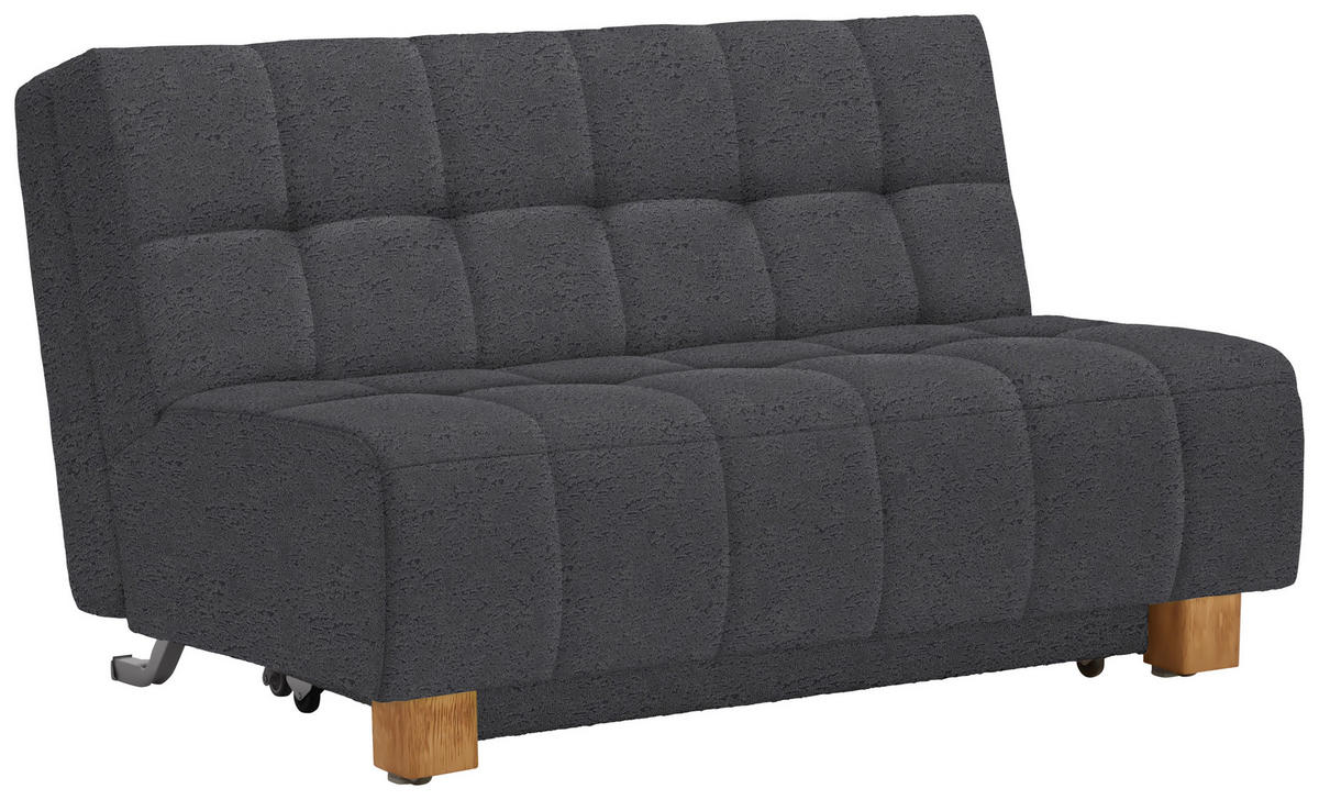 SCHLAFSOFA in Textil Grau  - Naturfarben/Grau, Modern, Holz/Textil (145/92/102cm) - Novel