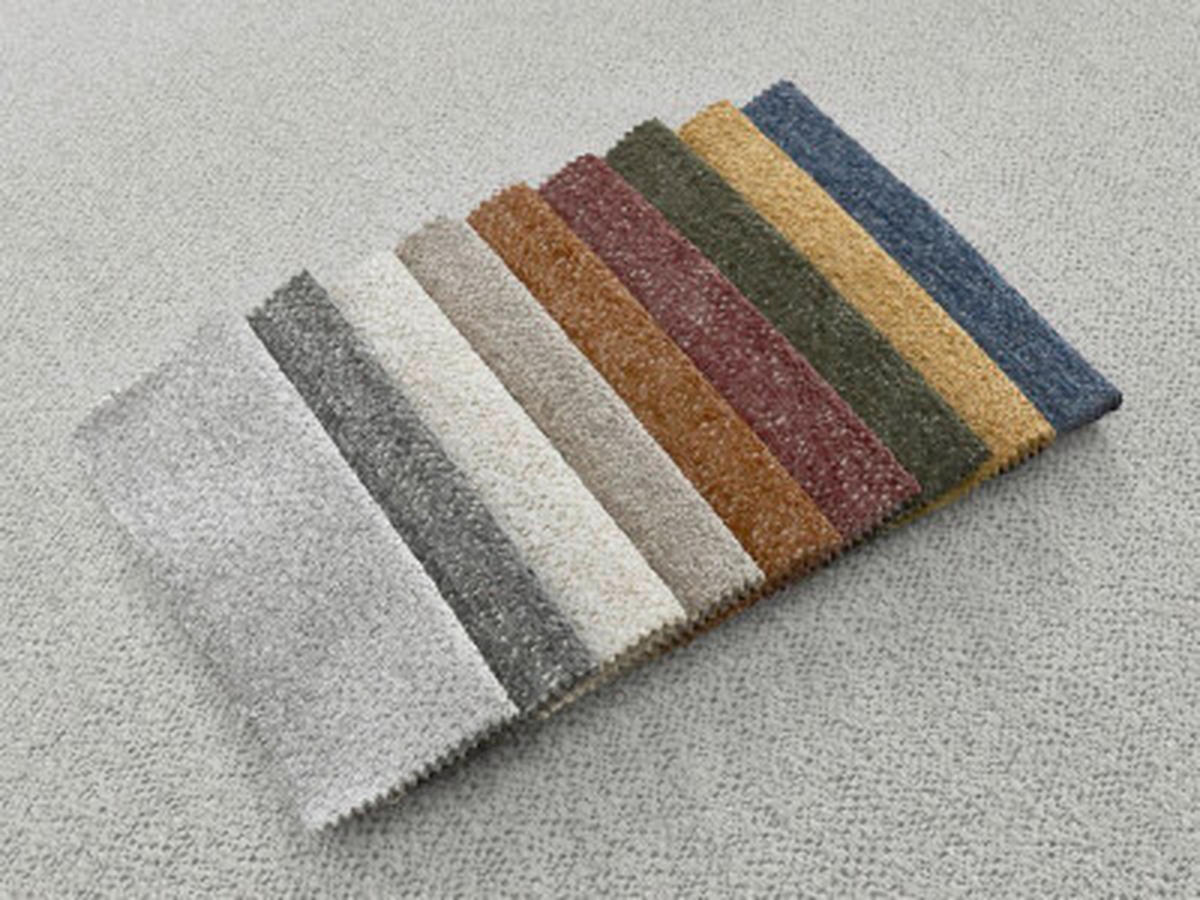 HOCKER ATILLA Flachgewebe Hellgrau  - Hellgrau/Schwarz, MODERN, Kunststoff/Textil (92/44/48cm)