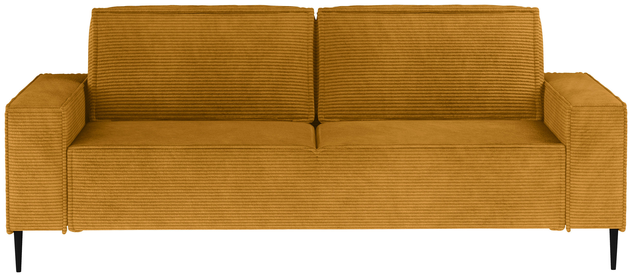 SCHLAFSOFA in Webstoff Currygelb  - Currygelb/Schwarz, Design, Textil/Metall (240/89/103cm) - Ti'me